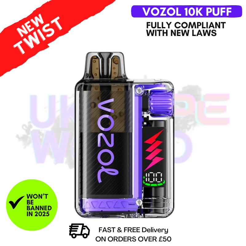Grape Ice Vozol 10000 10K Puff Vista Plug Kit - UK Vape World