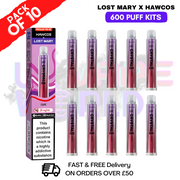 Grape Lost Mary Crystal Pro 600 KITS Box Of 10 - ukvapeworld
