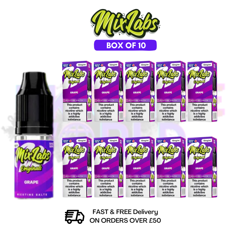 Grape MixLabs Nic Salt BOX OF 10 - £17.99 - ukvapeworld