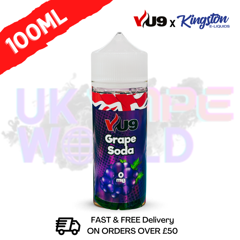 Grape Soda Shortfill Juice 100ML Eliquid - VU9 x Kingston