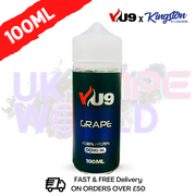 Grape Shortfill eJuice 100ML Eliquid - VU9 x Kingston - UK Vape World