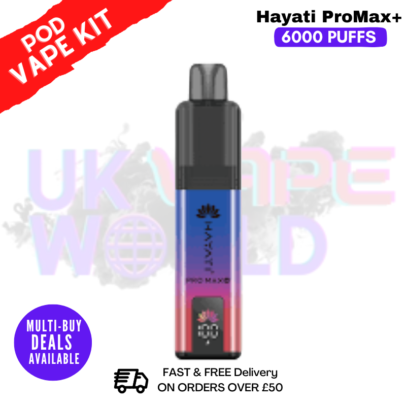 Grape berry Hayati Pro Max Plus 6000Puff Kit - ukvapeworld