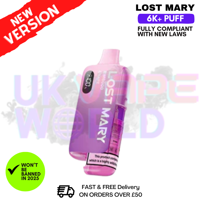 Grape Lost Mary 6K Puff Pod Kit - Only £10.99