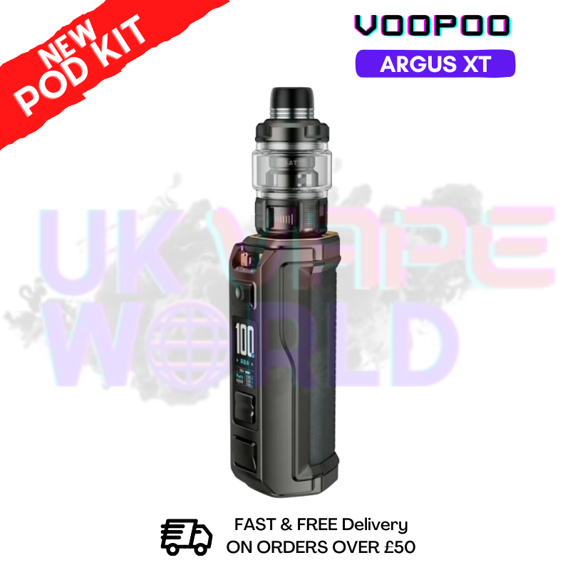 shop Graphite Voopoo Argus XT Kit + Free Nicsalt -  ukvapeworld