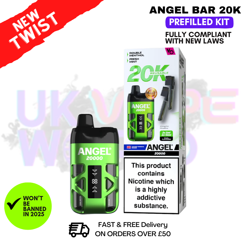 Green Edition Angel Bar 20K Puff Twist Prefilled Pod Kit