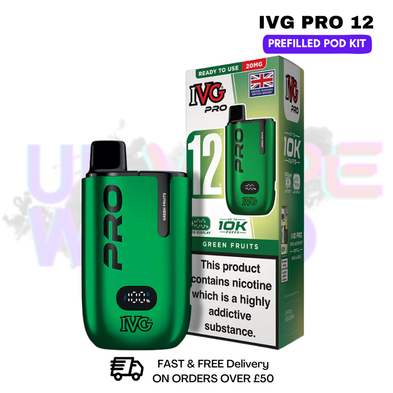 Green Fruits IVG Pro12 Prefilled Pod Kit - ukvapeworld
