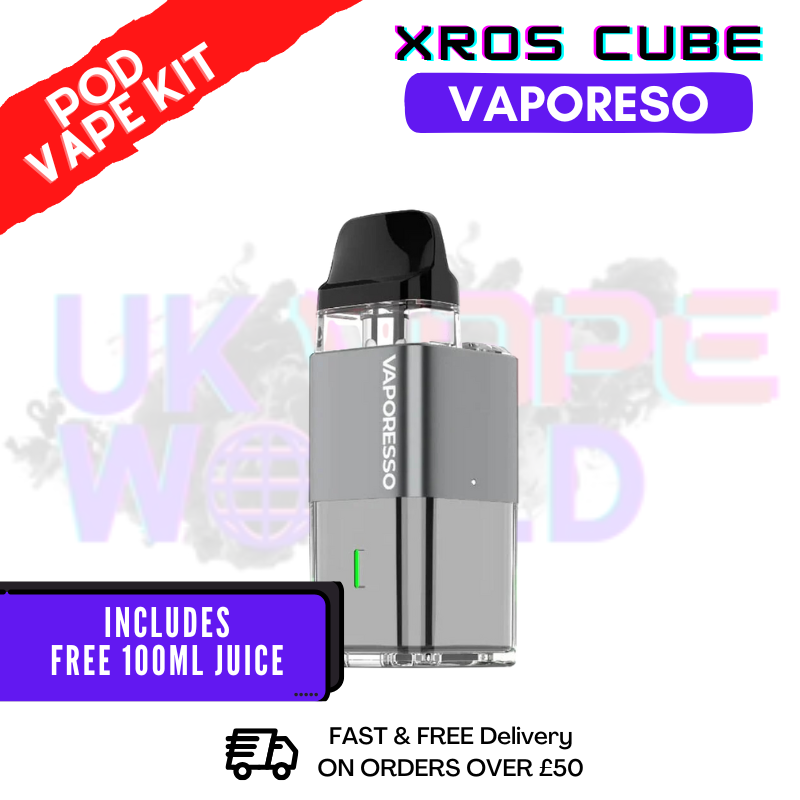 Grey Xros Cube Refillable Pod Vape Kit - UK Vape World