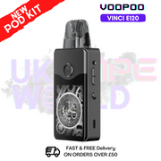 shop Gray Metal Voopoo Vinci E120 Kit + Free Nicsalt - ukvapeworld