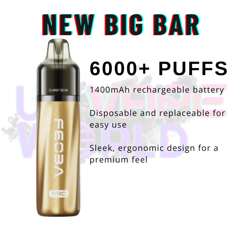 Features Of Gummy Bear Feoba Pro 6000 6K Puff Pod Kit