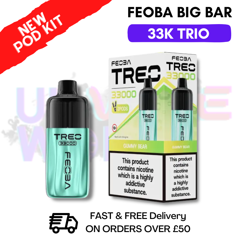Gummy Bear Feoba Treo 33K Puff Pod Kit - ukvapeworld