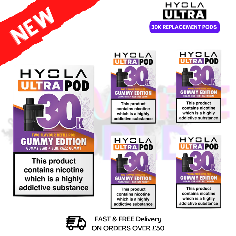 Gummy Edition Hyola 30K Replacement Pods Box Of 5