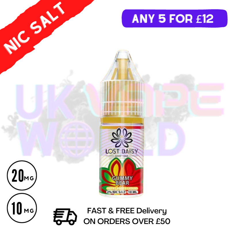 Gummy Bear LOST Daisy Nic Salt 10ML eLiquid - UK Vape WORLD