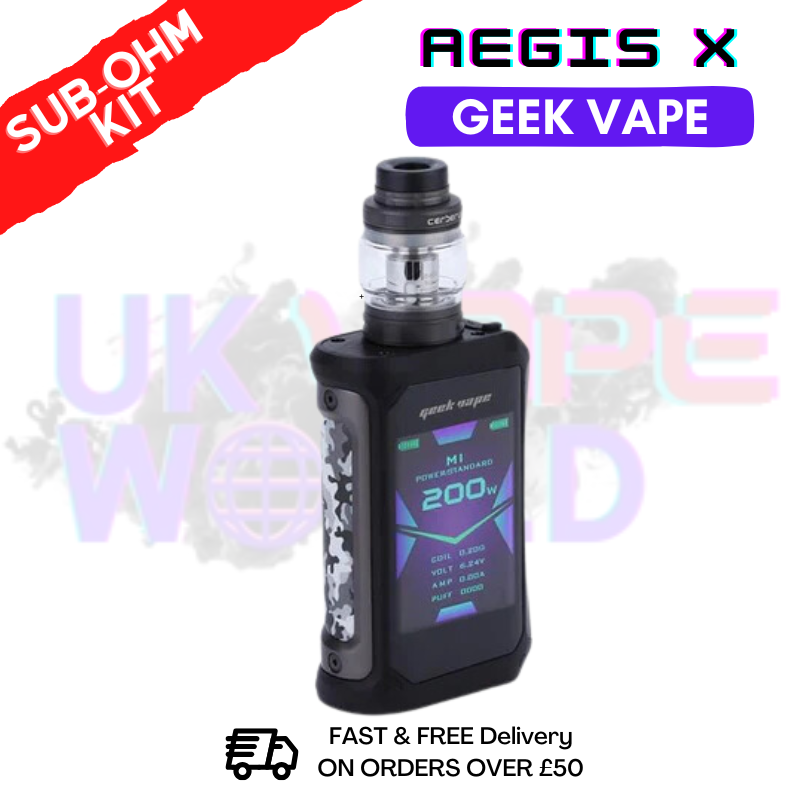 geek vape aegis x price GeekVape Kit Gunmetal & Camo Flavour:Vanilla Toffee Lost Angel Mate 50K POD Kits