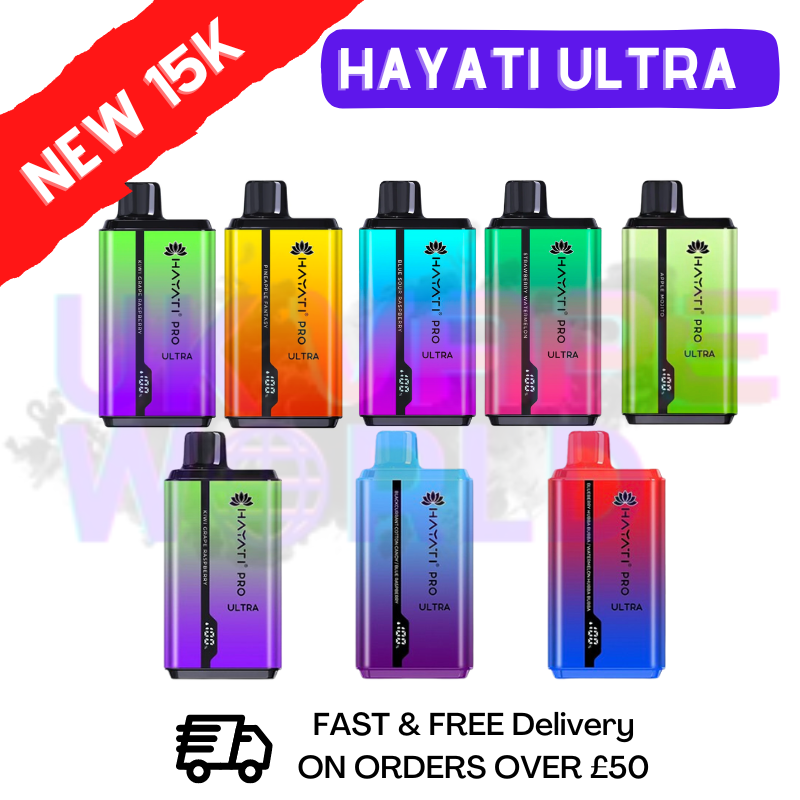 Shop Hayati Ultra Pro 15000 Puff 15K Bar Twist Disposable Kit - UK Vape World