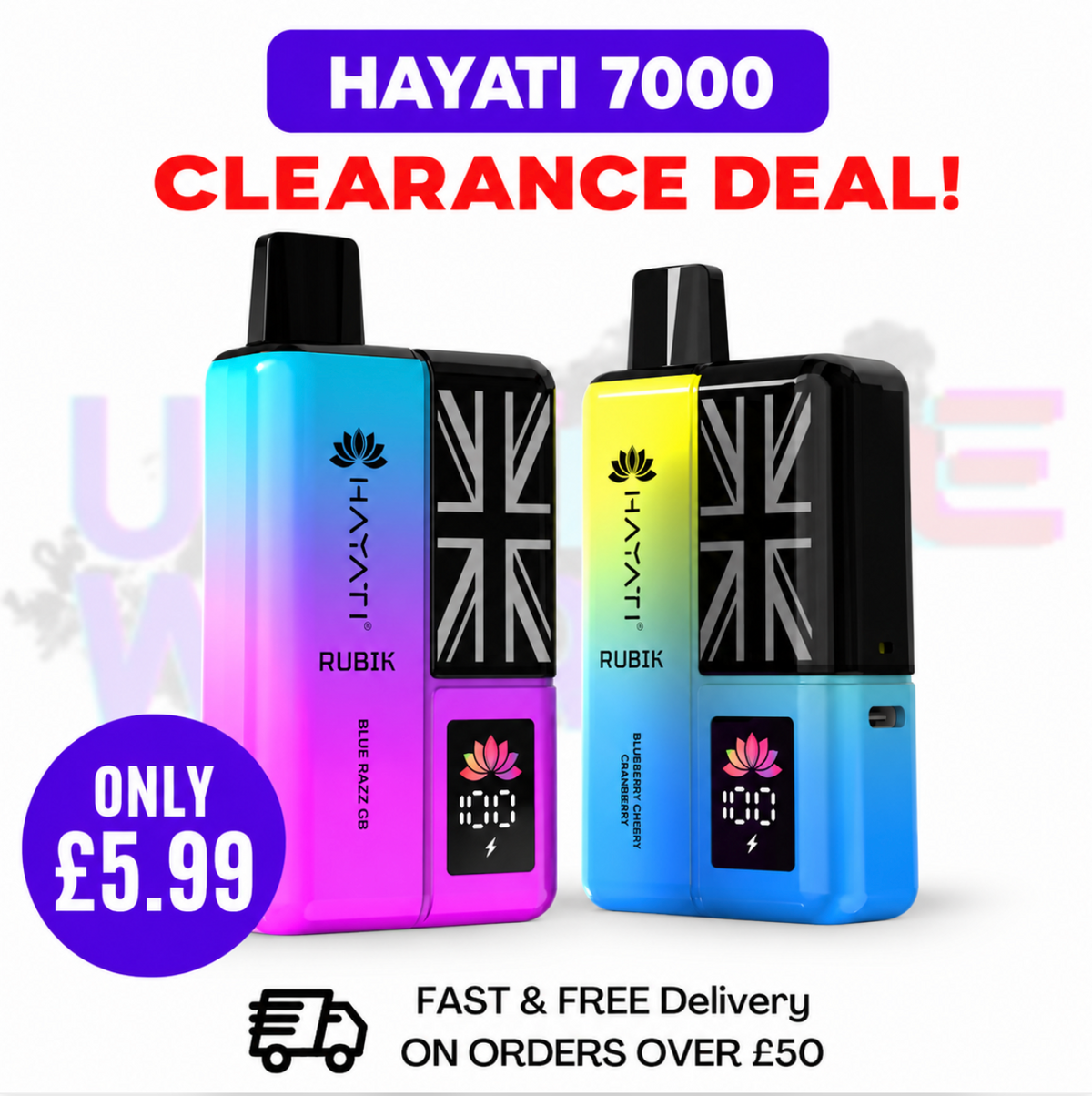 Hayati Rubik 7000 Puff 7K Prefilled Pod Kit - ONLY £5.99