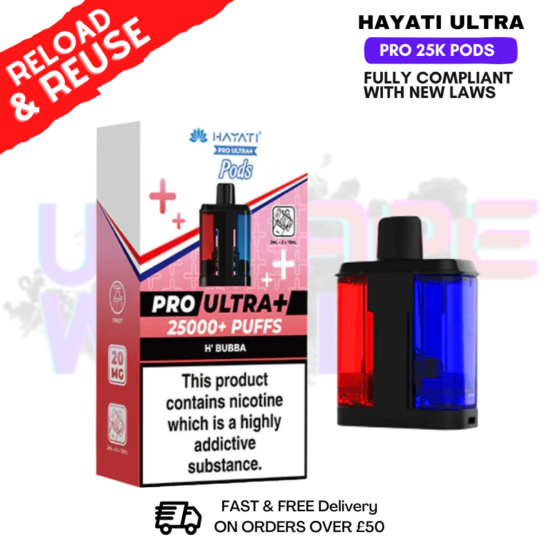 H Bubba Hayati 25K REFIL Pack Replacement Pods - ukvapeworld