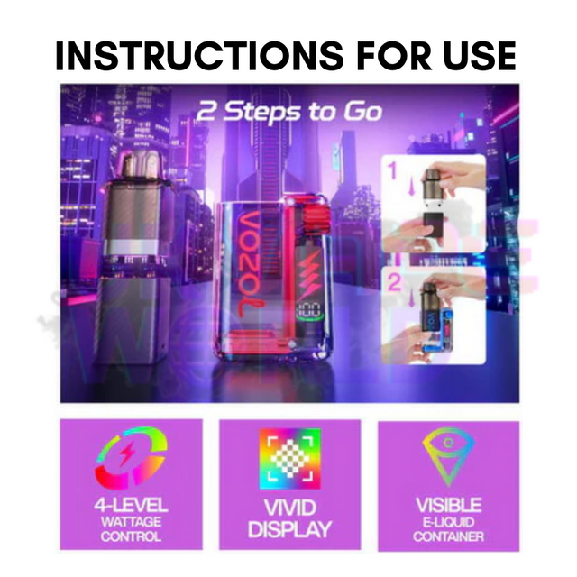 Pink Lemonade Vozol 10000 10K Puff Vista Plug Kit