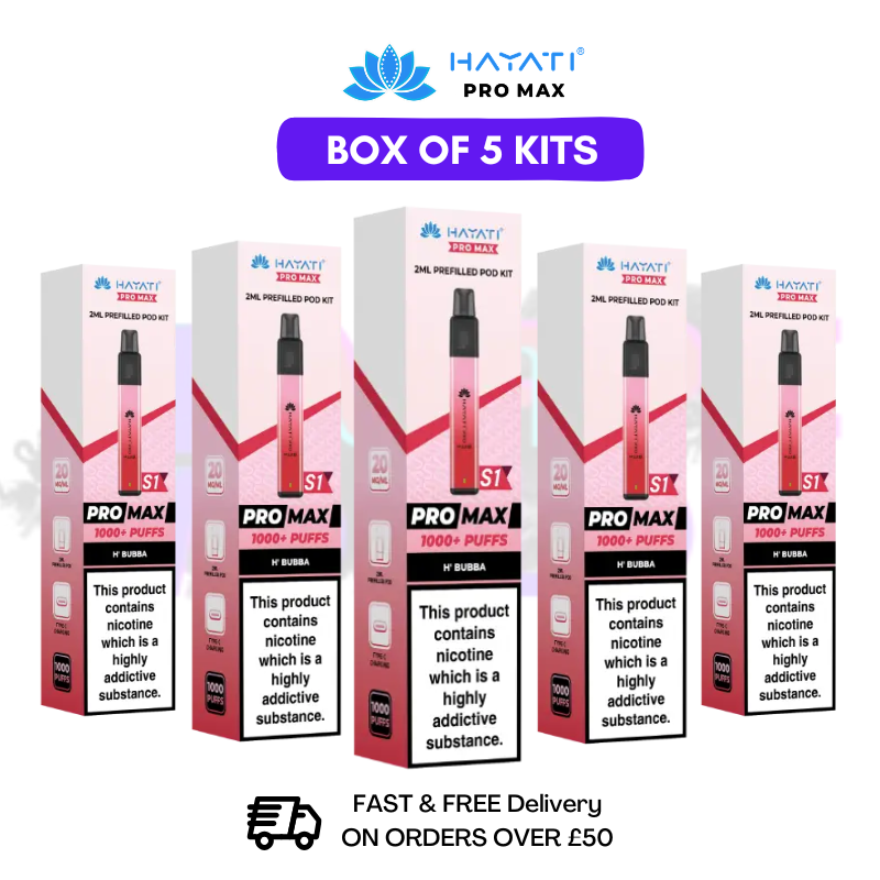 H Bubba Hayati Pro Max S1 Kits Box Of 5 - £17.99 - UK Vapeworld