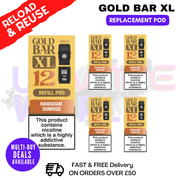Hawaiian Sunrise Gold Bar XL REFIL Pods Box Of 5 - ukvapeworld