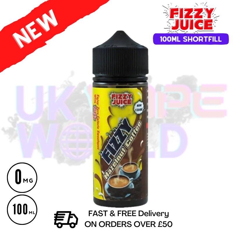 Hazelnut Coffee Fizzy Juice 100ml E-Liquid - £7.99 - ukvapeworld