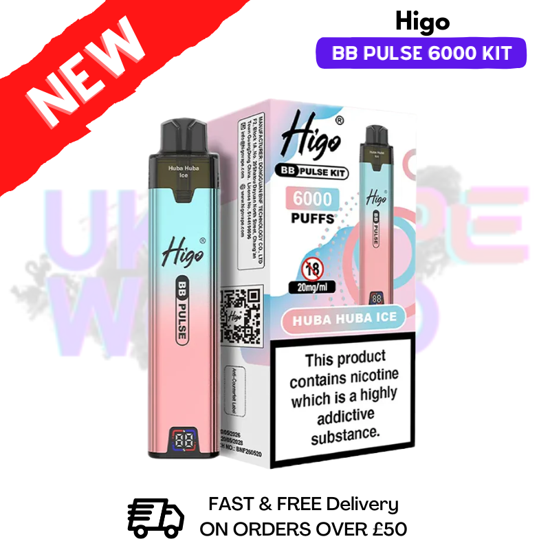 Huba Huba Ice Higo BB Pulse 6000 Prefilled Pod Kit - ukvapeworld