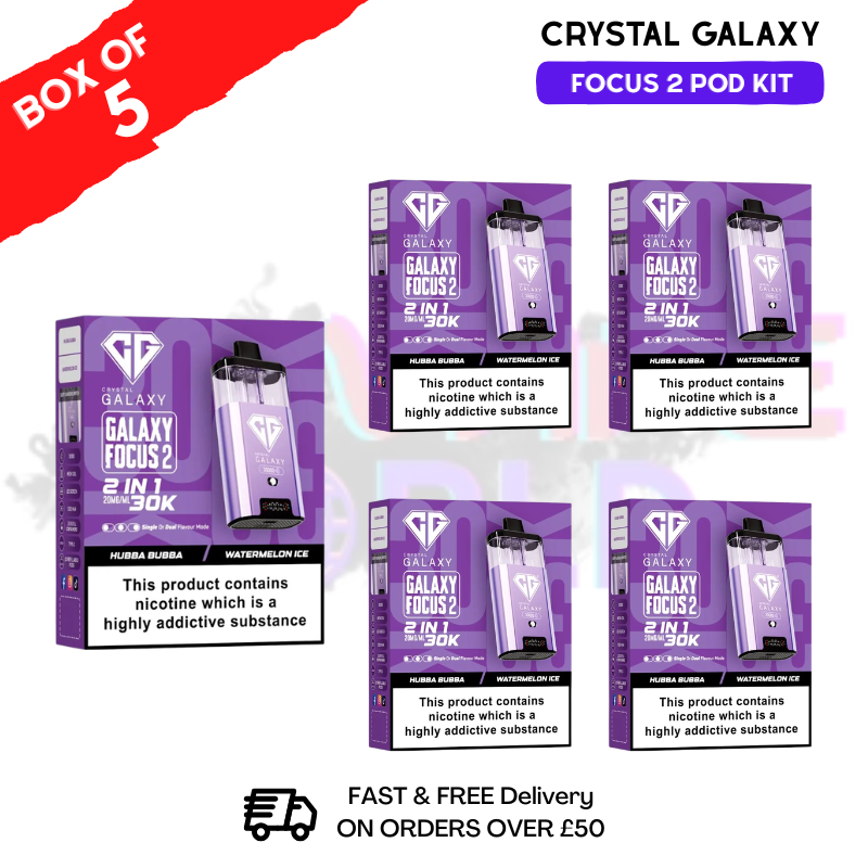 Hubba Bubba Crystal Galaxy 30K Kits Box Of 5