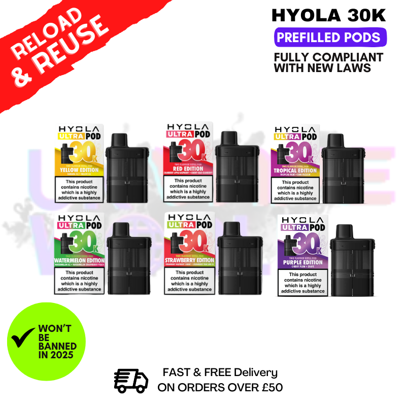 Shop Hyola Ultra 30K Replacement Pods - £7.49 - UK Vape World