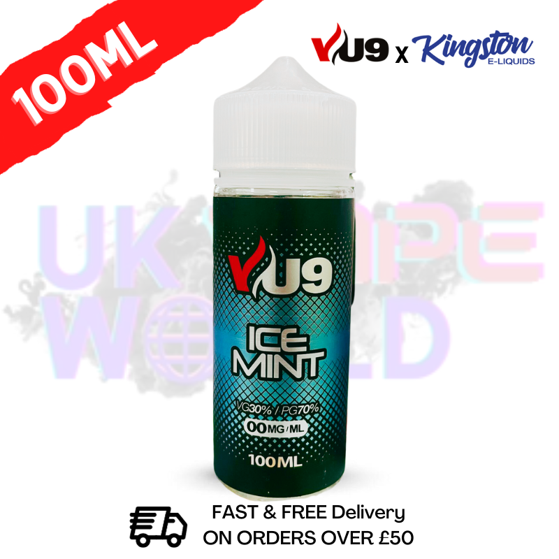 ICE MINT Shortfill eJuice 100ML Eliquid - VU9 x Kingston ICE MINT Shortfill eJuice 100ML Eliquid - VU9 x Kingston