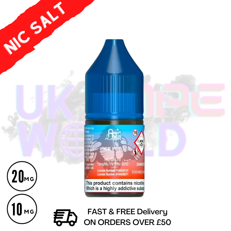 ICE POP - RandM Tornado 7000 Nic Salt 10ML eLiquid - UK Vape World