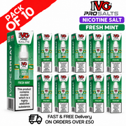 Shop Fresh Mint IVG Pro Nic Salt Box Of 10 - UK Vape World