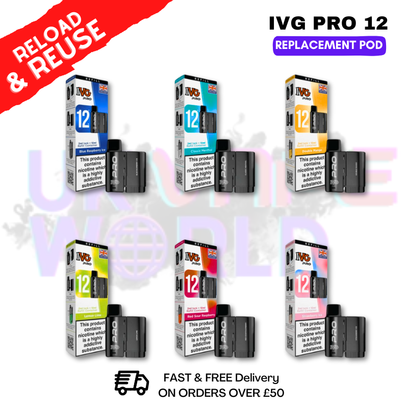IVG Pro 12 Replacement Pods - £4.99