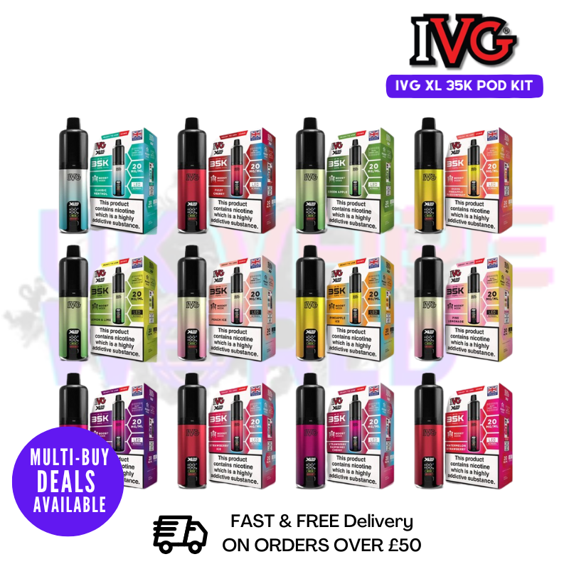 Shop IVG 35K XL 35,000 Puff Prefilled Vape Pen Kit - £10.99 - UK Vape World
