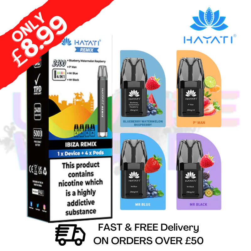 Shop Ibiza by Hayati Twist 2400 Remix 4 IN 1 Bar Kit - UK Vape World