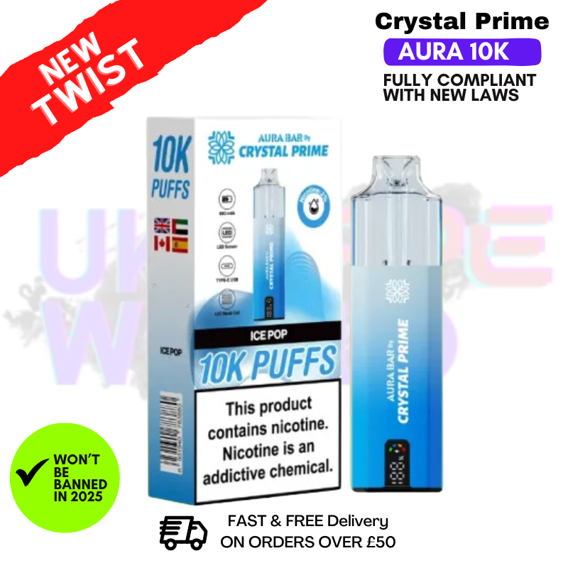 Shop Ice Pop Crystal Prime 10K Puff Pod Kit - UK Vape World