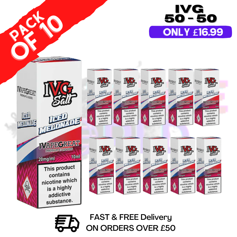 Iced Melonade IVG 50/50 Eliquid Box Of 10