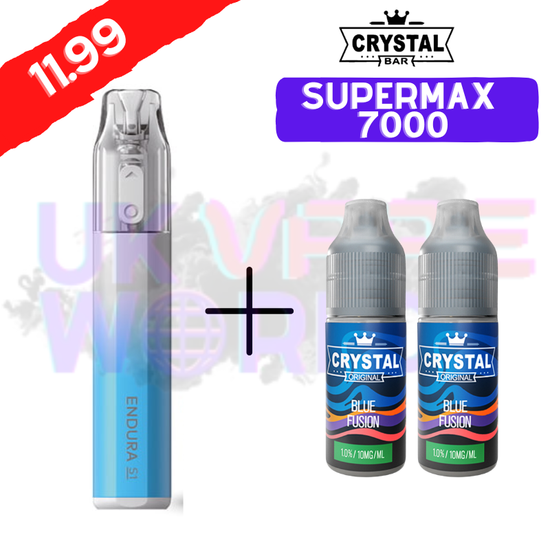 Crystal SuperMax 7000 Puff ULTRA X INNOKIN Disposable Puff Vape - UK Vape World