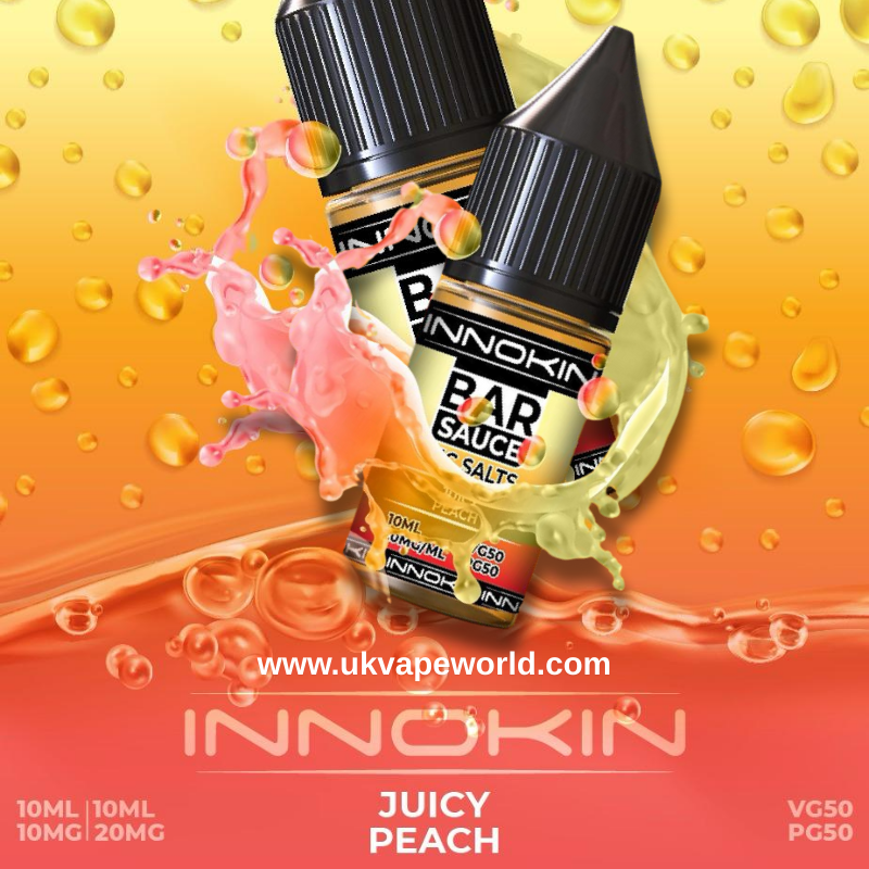 Shop Juicy Peach Nicotine Salt E Liquid by Innokin Nic Salt - UK Vape World