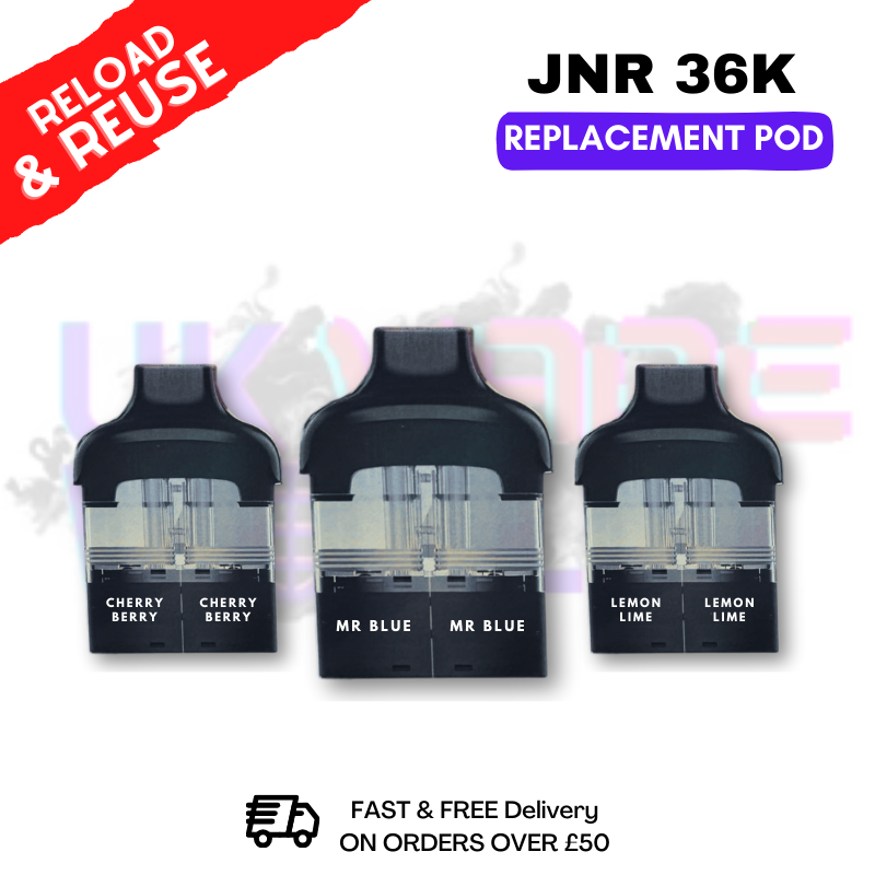 Shop JNR Ace 36K Replacement Pods - £6.89 - UK Vape World