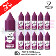 Juicy Grape Crystal Clear Nic Salt Box Of 10 - Only £17.99 - ukvapeworld