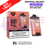 shop Juicy Peach Crystal Galaxy 30K Focus 2 Puff Kit - ukvapeworld