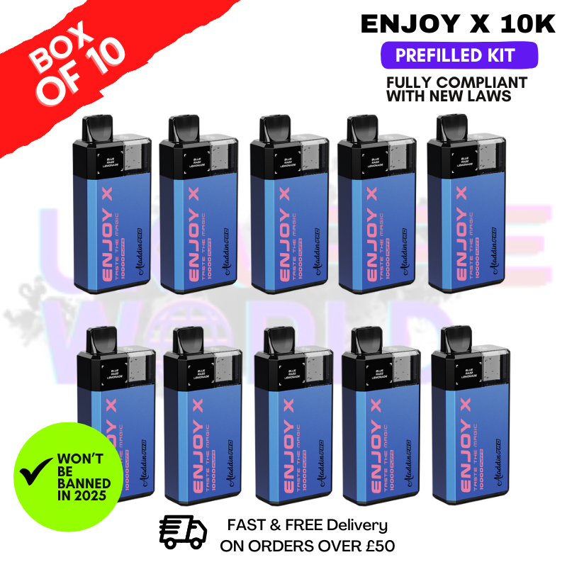 Cherry ICE Enjox X 10K Puff Prefilled Pod Kits Box Of 10