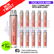 Shop Juicy Peach Tick Tock Mini 2000 Box Of 10 - UK Vape World