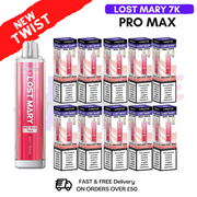 Shop Juicy Peach Lost Mary Pro Max 7K Box Of 10 - UK Vape World