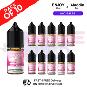 Shop Juicy Peach Enjoy Ultra X ALADDIN Nic Salt Box Of 10 - UK Vape World