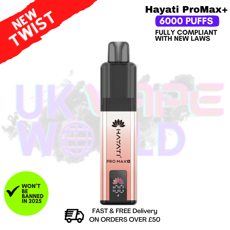 Juicy Peach Hayati Pro Max Plus 6000Puff Kit - UK Vape World