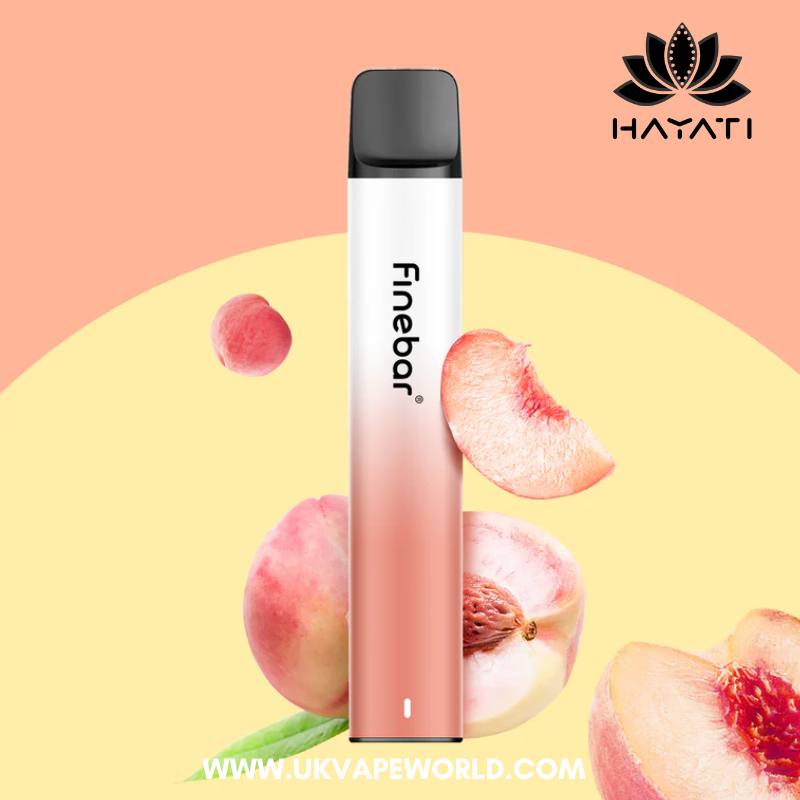 Juicy Peach Hayati Finebar Prefilled Pod Kit - 5 For £15 - UKVAPEWORLD