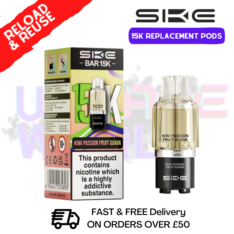 Kiwi Passion Fruit Guava SKE 15K Replacement POD - £6.99 - ukvapeworld