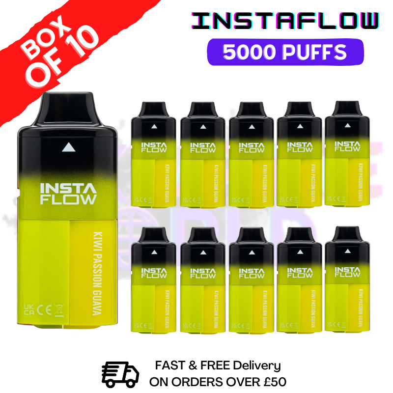 Kiwi Passion Guava Instaflow 5000 5K Disposable Box Of 10