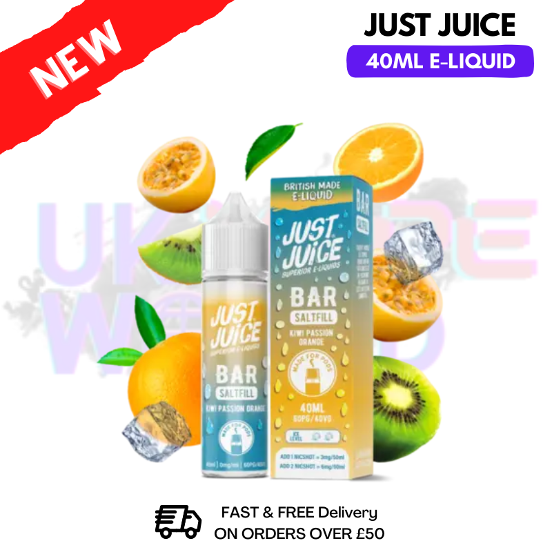 Kiwi Passion Orange Just Juice 40ml Saltfill E-Liquid