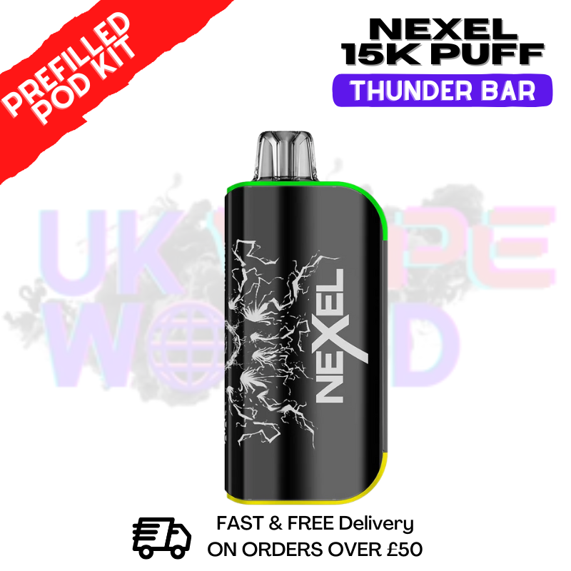Kiwi Passionfruit Guava Nexel 15K Thunder Prefilled Pod Kit - ukvapeworld